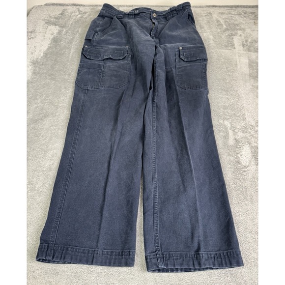 Duluth Trading Flex Fire Hose Cargo Pants Men's Size 34x32 Blue - Picture 1 of 11